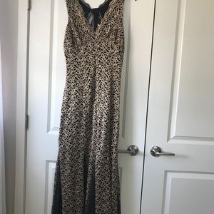 Gold and black prom dress